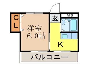 ハイツ北川の物件間取画像